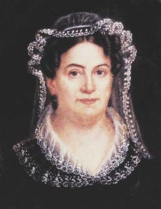 RACHEL DONELSON JACKSON (1767-1828). Miniature by Louise C. Strobel.